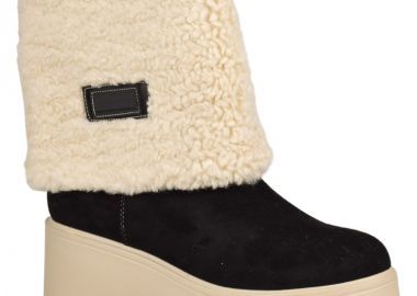 Γυναικεία Μποτάκια με Γούνα | Υφαντίδης | 348389 | Μαύρο - Υφαντίδης - 